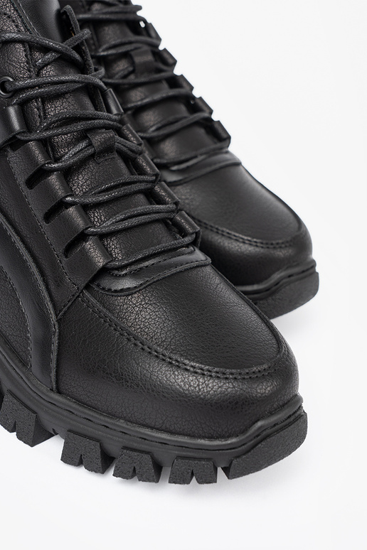 black laced INomens boots z grubą podeszIną Sergio Leone black laced INomens boots z grubą podeszIną Sergio Leone