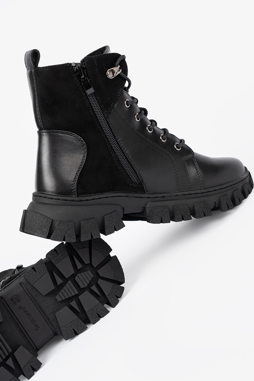 black boots z masyInną podeszIną i suInakiem Sergio Leone black boots z masyInną podeszIną i suInakiem Sergio Leone