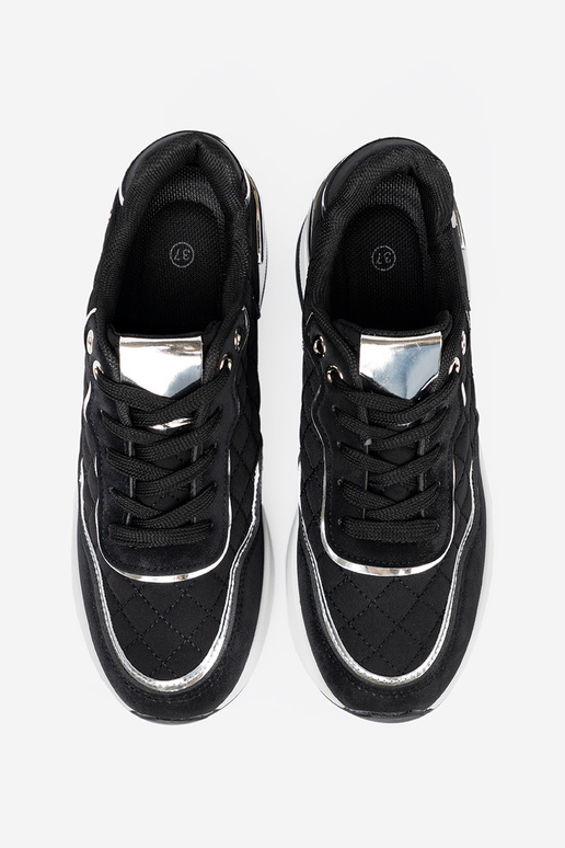 black Sneakers model shoes on a Inedge