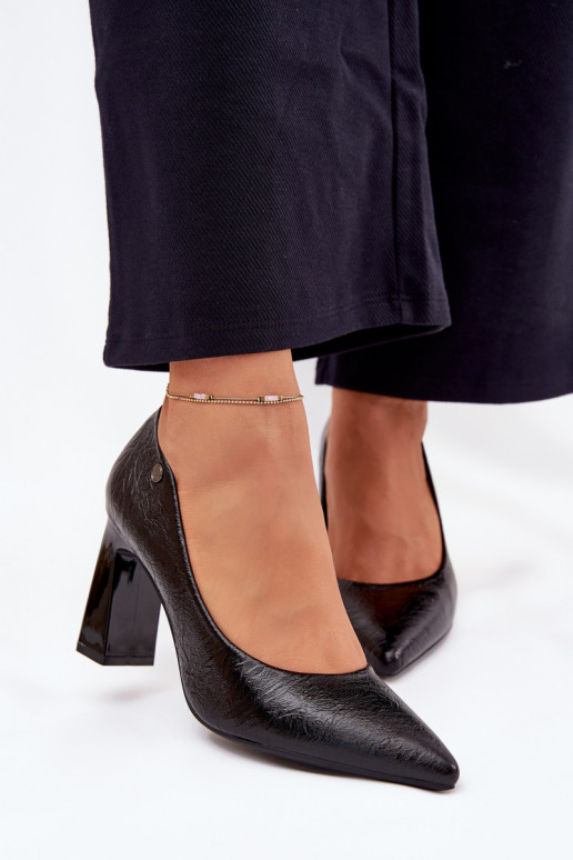 Women's Heeled Pumps Vinceza 62252 Black
