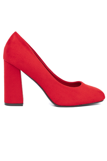 The classic model Red High heels z zaokrąglonym noskiem 2