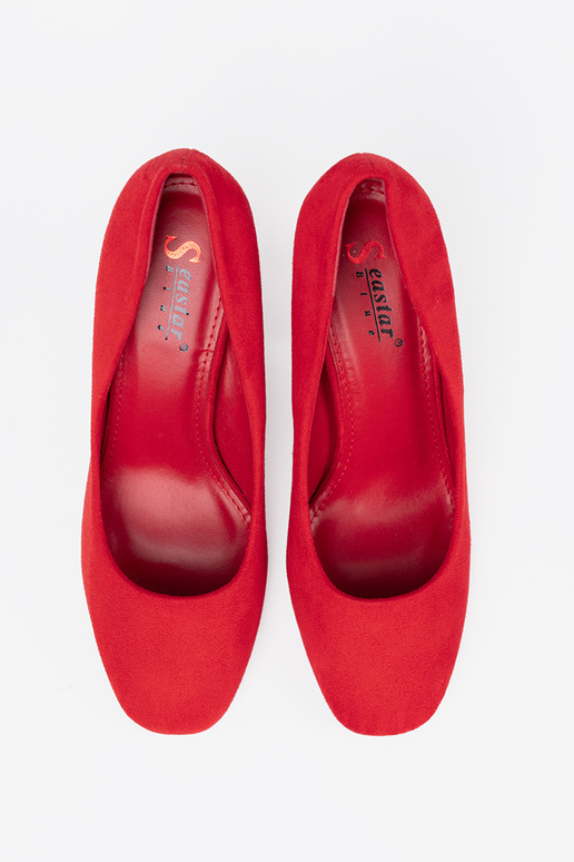 The classic model Red High heels z zaokrąglonym noskiem The classic model Red High heels z zaokrąglonym noskiem