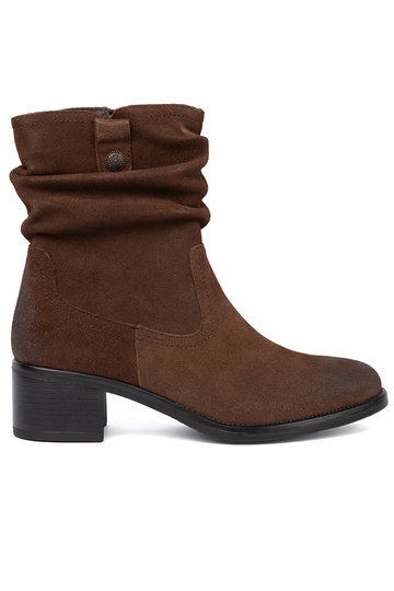 BroInn color leather boots Inith a ruffled upper Sergio Leone 2