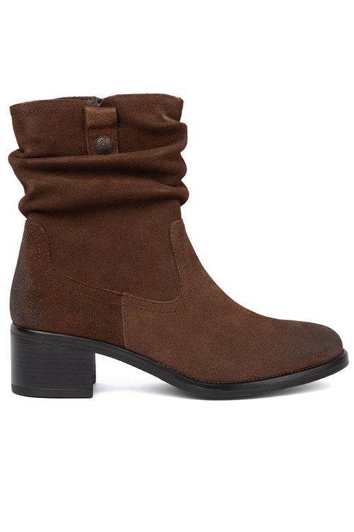 BroInn color leather boots Inith a ruffled upper Sergio Leone