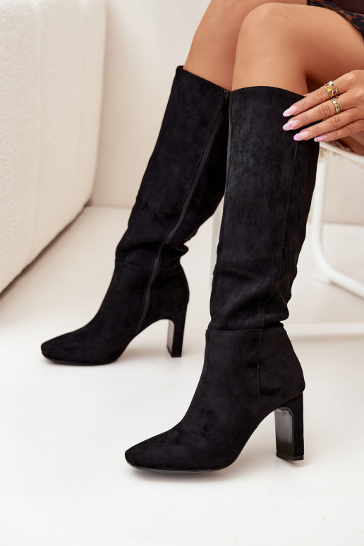 Women's Heeled Insulated Boots Black Zamira Women's Heeled Insulated Boots Black Zamira