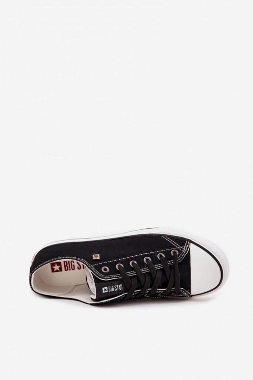 Men's Low Fabric Sneakers Big Star DD174504 Black