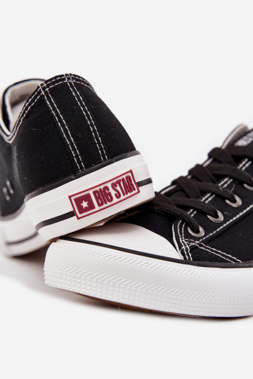 Men's Low Fabric Sneakers Big Star DD174504 Black