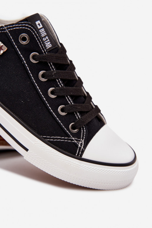 Men's Low Fabric Sneakers Big Star DD174504 Black