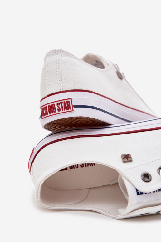 Men's Low Fabric Sneakers Big Star DD174500 White