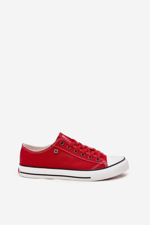 Men's Low Fabric Sneakers Big Star DD174502 Red