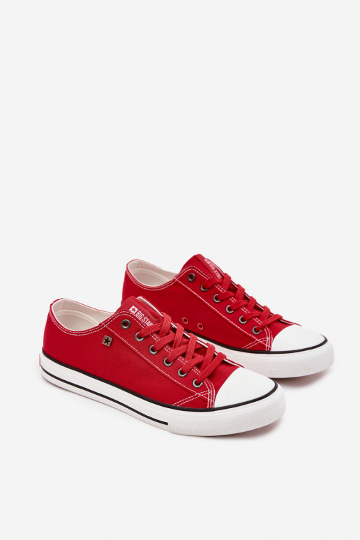 Men's Low Fabric Sneakers Big Star DD174502 Red