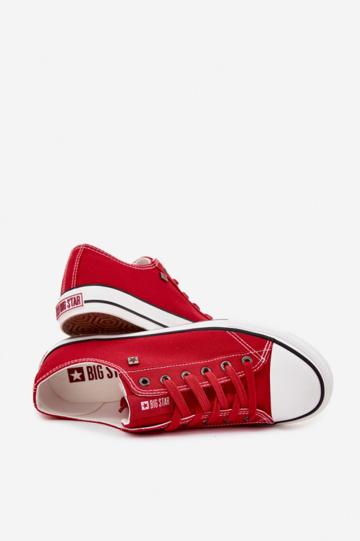 Men's Low Fabric Sneakers Big Star DD174502 Red