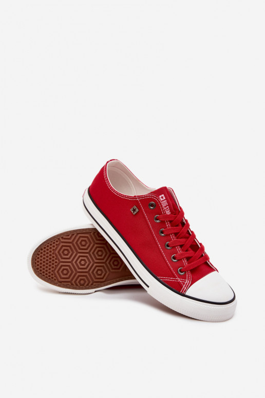 Men's Low Fabric Sneakers Big Star DD174502 Red