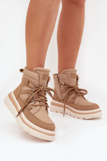 Women's Ankle Boots Platform Camel Liorae