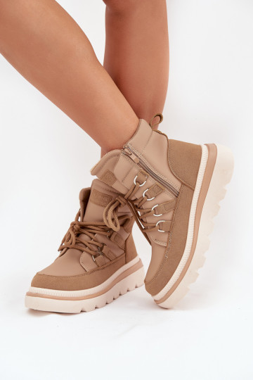 Women's Ankle Boots Platform Camel Liorae 2