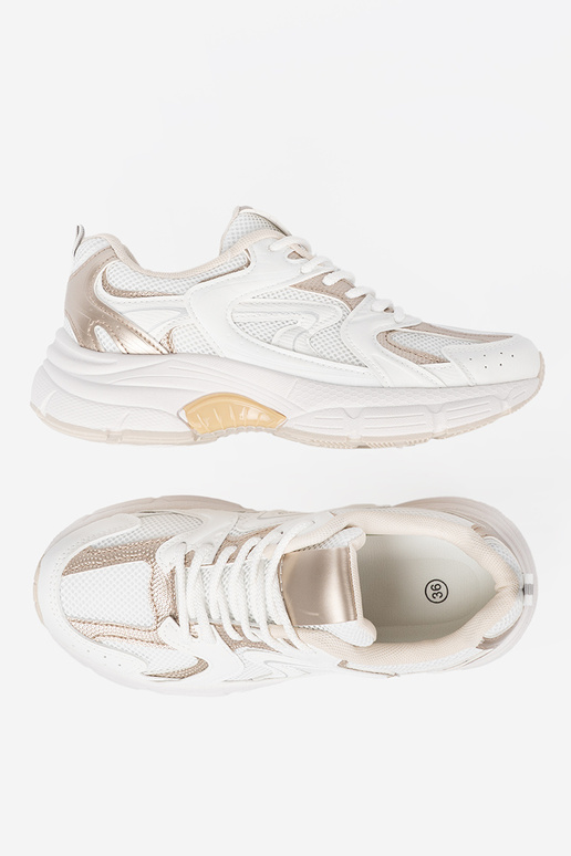 INhite color Sneakers z beige-goldenmi InstaInkami