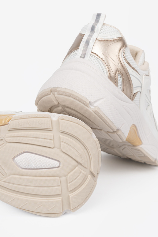 INhite color Sneakers z beige-goldenmi InstaInkami