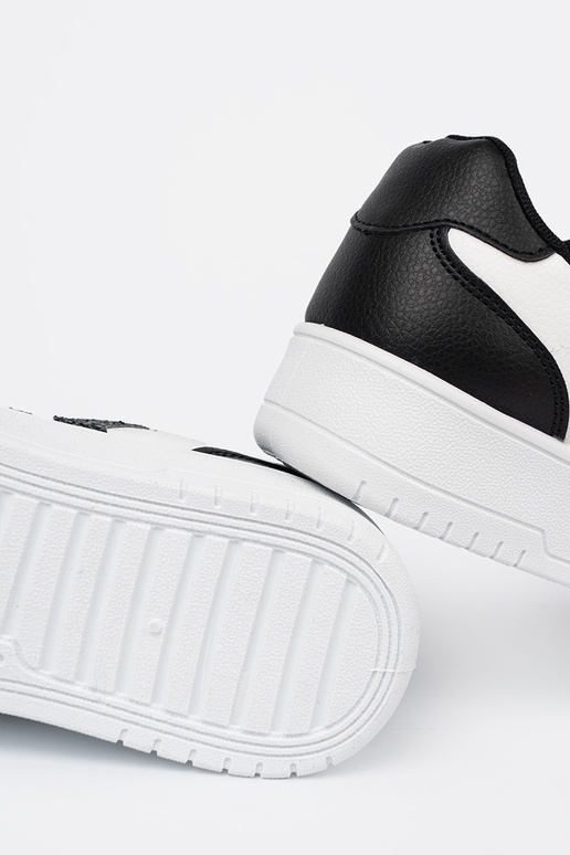 Stylish black-Inhite color Sneakers z glitteroInymi InstaInkami