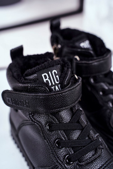 Dziecięce Ocieplane Sportowe Buty Big Star GG374040 Czarne 2