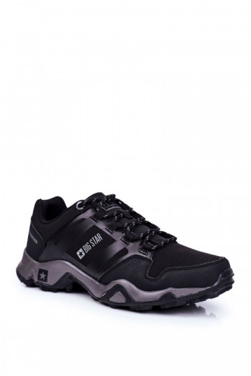 Trekkingowe Męskie Buty Big Star Outdoor Czarne GG174269