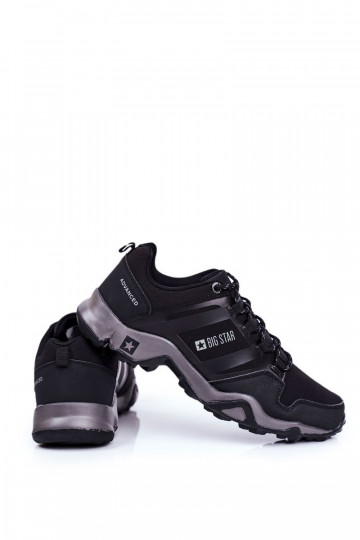 Trekkingowe Męskie Buty Big Star Outdoor Czarne GG174269 2