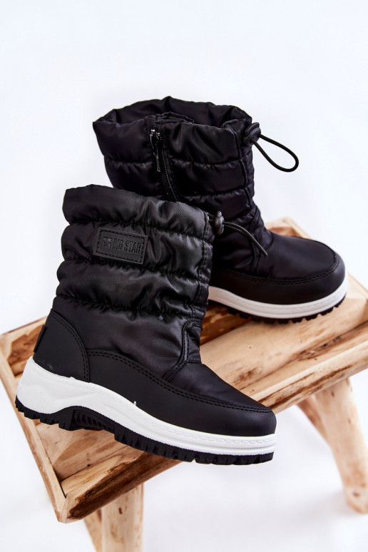 Children's Snow Boots On Slider Big Star KK374235 Black