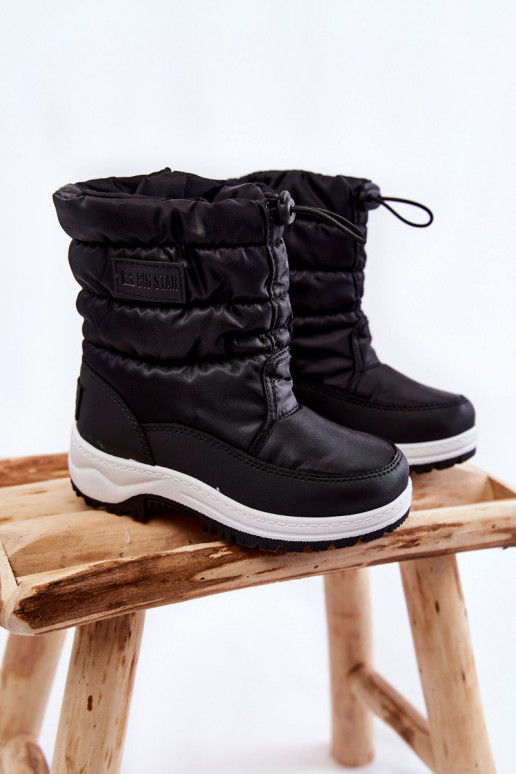 Children's Snow Boots On Slider Big Star KK374235 Black