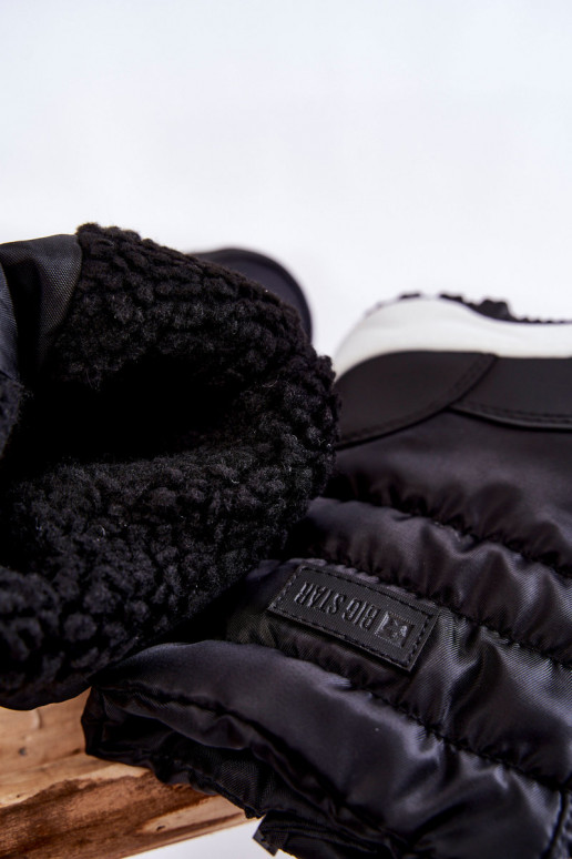 Children's Snow Boots On Slider Big Star KK374235 Black