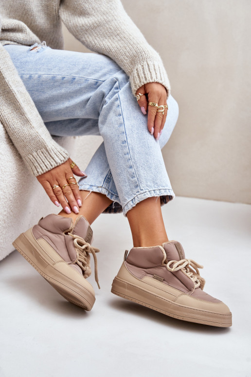 Ladies Snow Boots Big Star OO274A532 Beige