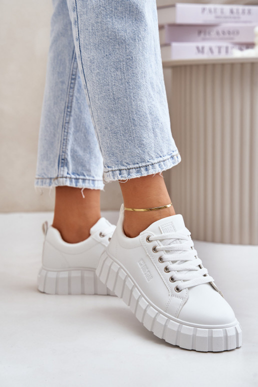 Warm Women's Sneakers Big Star MM274616 White Warm Women's Sneakers Big Star MM274616 White