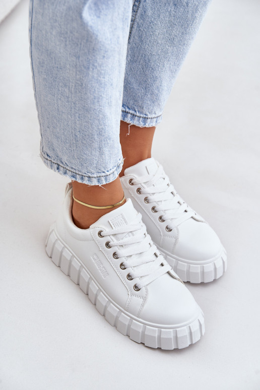 Warm Women's Sneakers Big Star MM274616 White Warm Women's Sneakers Big Star MM274616 White