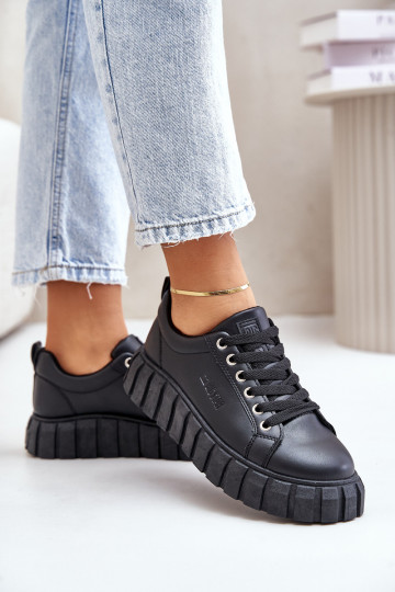 Warm Women's Sneakers Big Star MM274618 Black 2