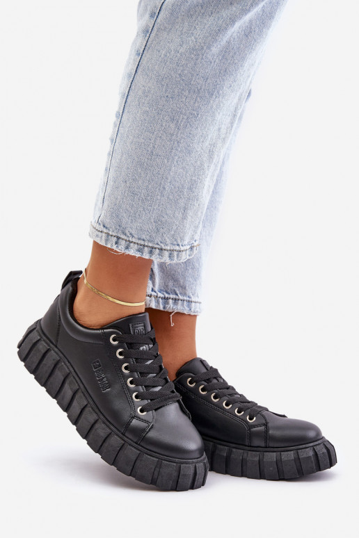 Ocieplane Sneakersy Damskie Big Star MM274617 Czarne