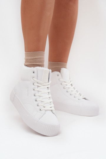 Warm Women's Platform Sneakers Big Star OO274794 White