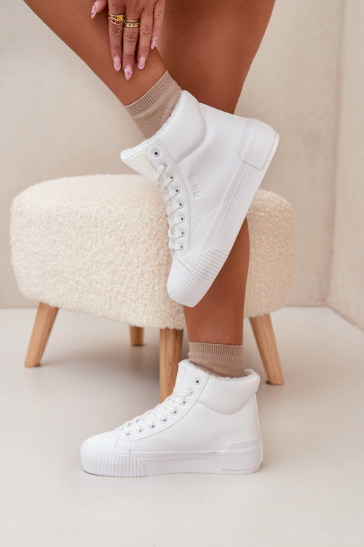 Warm Women's Platform Sneakers Big Star OO274794 White