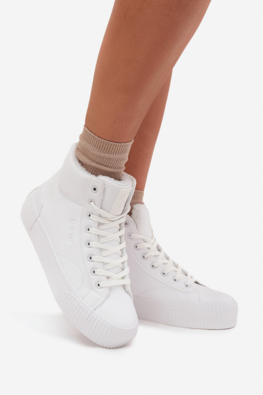 Warm Women's Platform Sneakers Big Star OO274794 White
