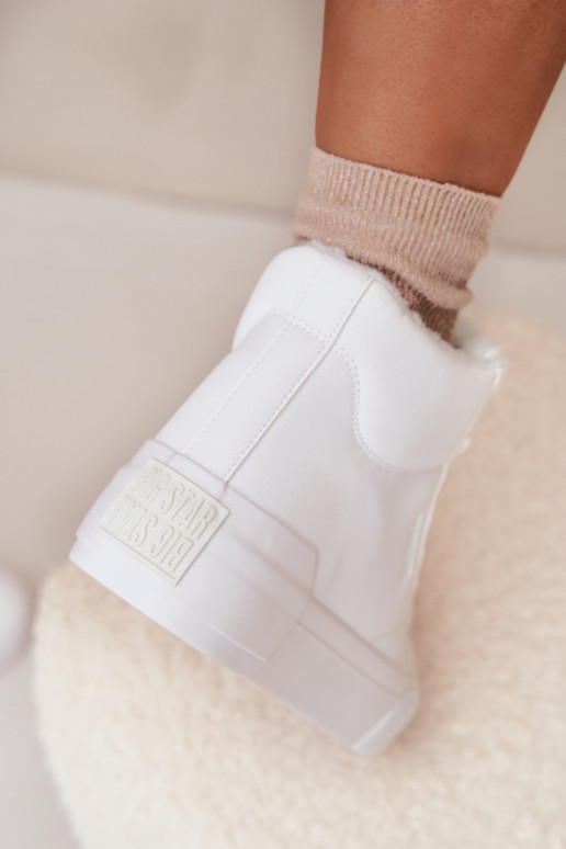 Warm Women's Platform Sneakers Big Star OO274794 White