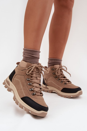 Buty Trekkingowe Damskie Big Star SS274095 Beżowe 2