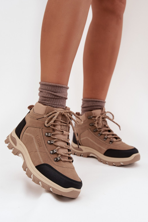 Womens Hiking Shoes Big Star SS274095 Beige Womens Hiking Shoes Big Star SS274095 Beige