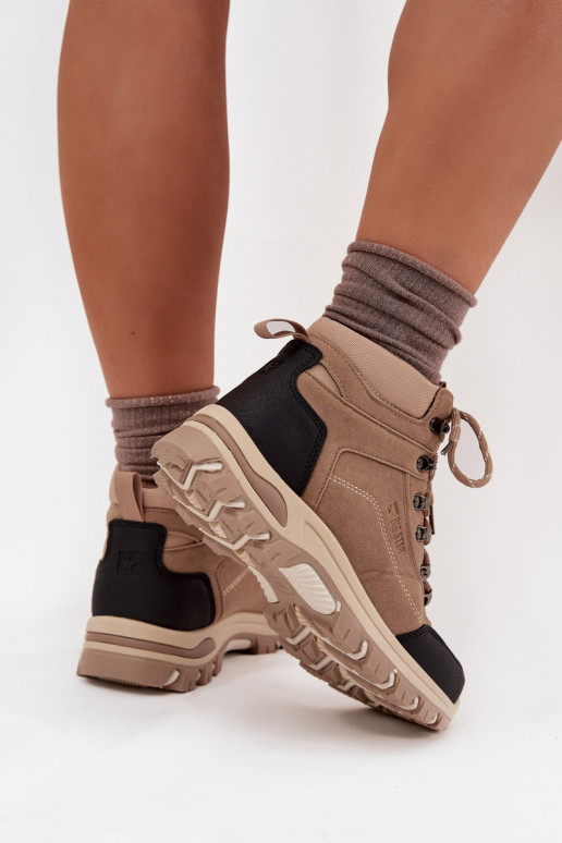 Womens Hiking Shoes Big Star SS274095 Beige Womens Hiking Shoes Big Star SS274095 Beige