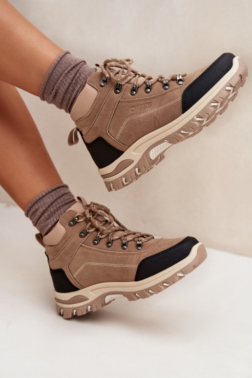 Womens Hiking Shoes Big Star SS274095 Beige Womens Hiking Shoes Big Star SS274095 Beige