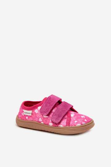 Barefoot Slippers Girls Hearts Milami Fuchsia Saphira