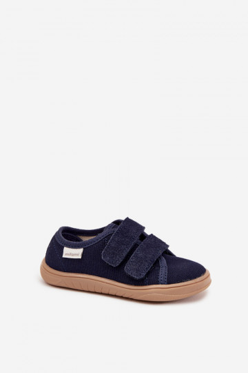 Barefoot Slippers Boys Smooth Milami Navy Saphira