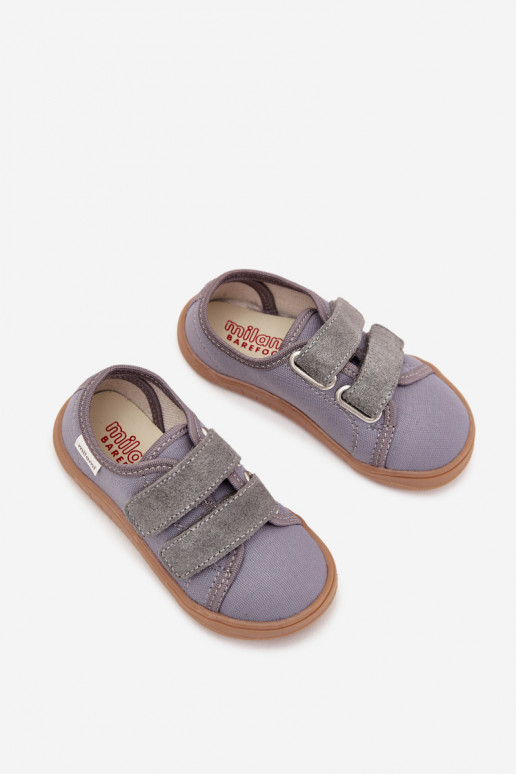 Barefoot Slippers Boys Smooth Milami Gray Saphira Barefoot Slippers Boys Smooth Milami Gray Saphira