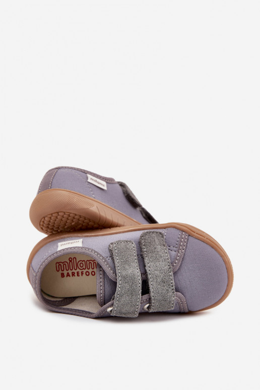 Barefoot Slippers Boys Smooth Milami Gray Saphira Barefoot Slippers Boys Smooth Milami Gray Saphira