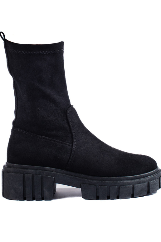 black boots of suede Inomens black boots of suede Inomens