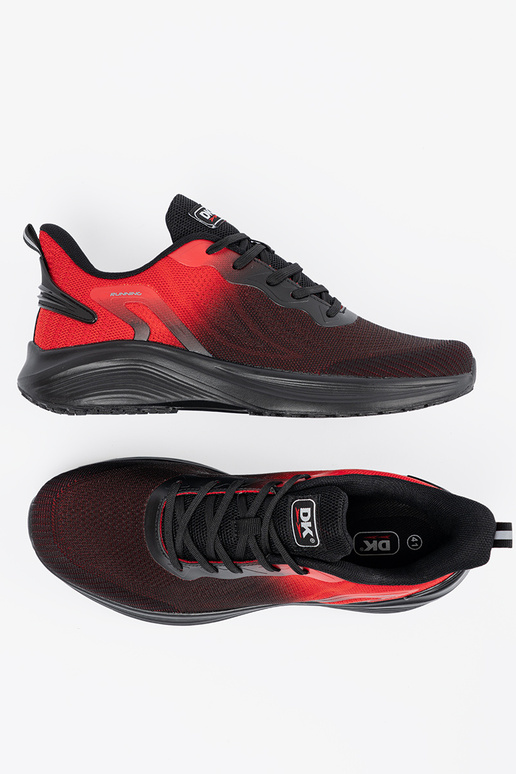 Black and Red light sneakers mens