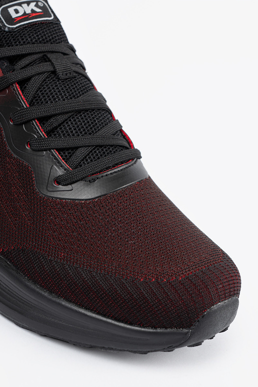 Black and Red light sneakers mens