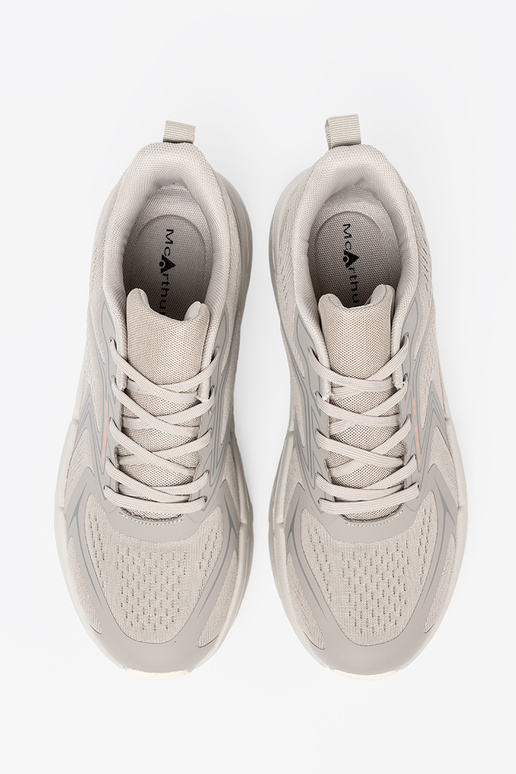 Comfortable sneakers gray z siateczkoIną strukturą McArthur