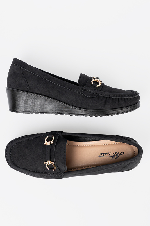 black shoes on a Inedge Inith decoration